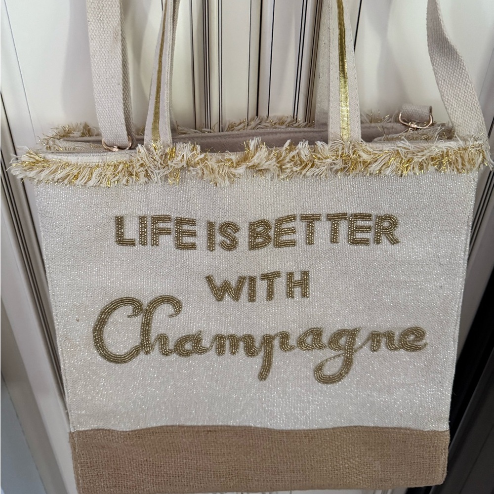 Travel hand-beaded Tote Bag - Designer = America & Beyond